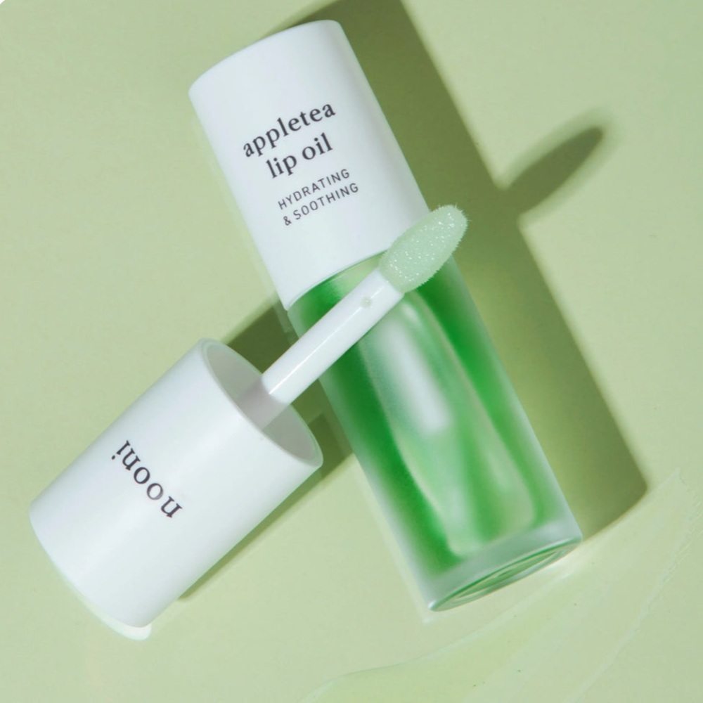 NOONI Korean Lip Oil - Appletea Moisturizing, Vegan, 0.12 Fl Oz